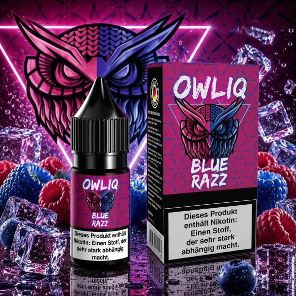 OWLIQ Nikotinsalz-Liquid – Blueberry Razz