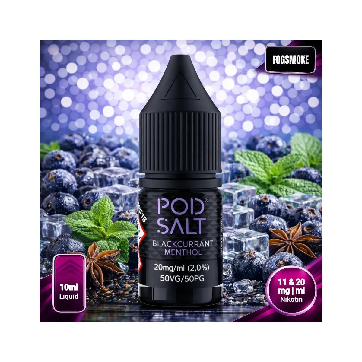 Pod Salt Core Blackcurrant Menthol Liquid