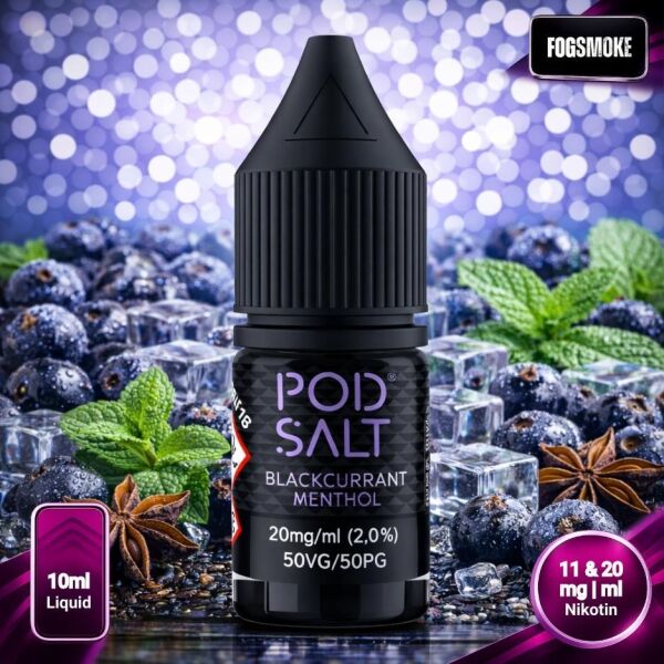 Pod Salt Core Liquid | Blackcurrant Menthol 