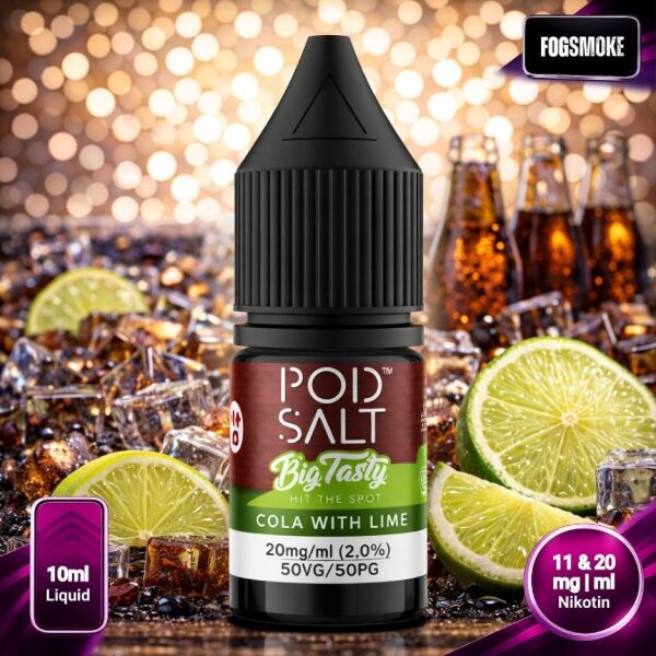 Pod Salt Fusion Liquid | Big Tasty Cola with Lime