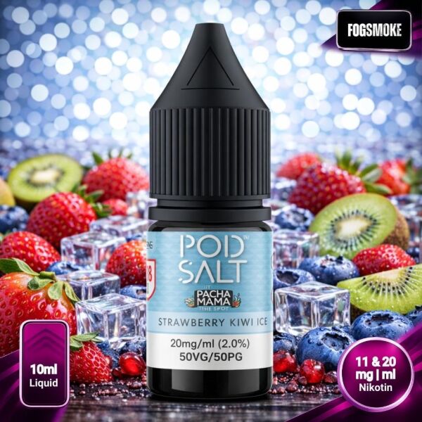 Pod Salt Fusion Liquid | Pacha Mama Strawberry Kiwi Ice