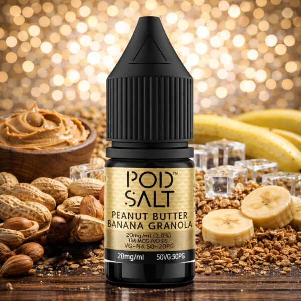 Pod Salt Fusion Nikotinsalz-Liquid – Yogi Peanut Butter Banana Granola