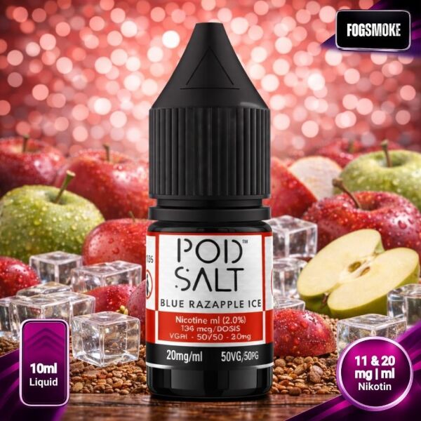 Pod Salt Fusion Liquid | Red Apple Blue Razapple Ice
