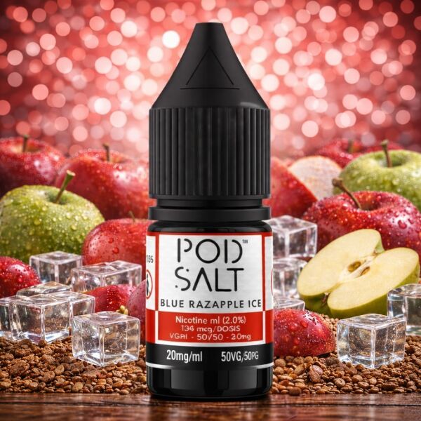 Pod Salt Fusion Nikotinsalz-Liquid – Red Apple Blue Razapple Ice