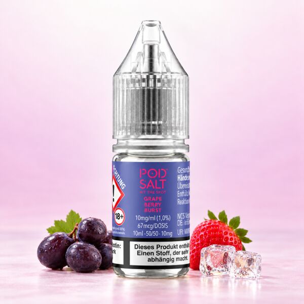Pod Salt Xtra Nikotinsalz-Liquid – Grape Berry Blast
