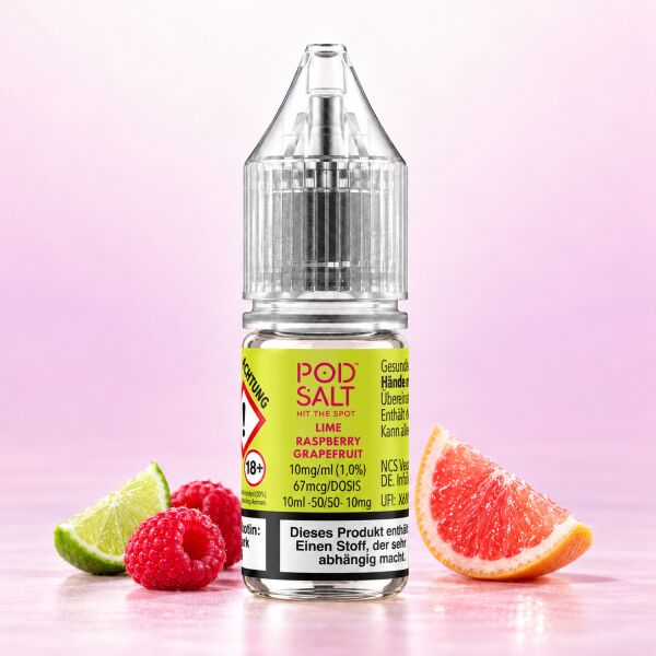 Pod Salt Xtra Nikotinsalz-Liquid – Lime Raspberry Grapefruit