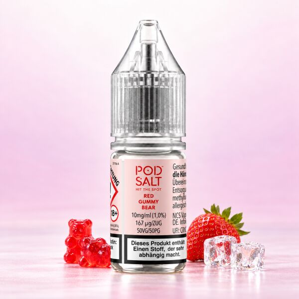Pod Salt Xtra Nikotinsalz-Liquid – Red Gummy Bear
