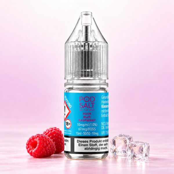 Pod Salt Xtra Nikotinsalz-Liquid – Sour Blue Raspberry