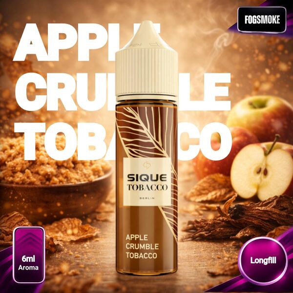 Sique Berlin | 6ml Aroma | Apple Crumble Tobacco