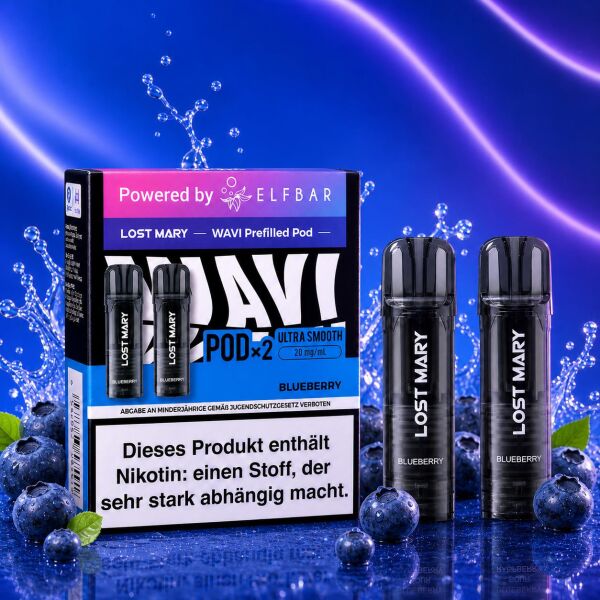 Lost Mary Wavi by Elfbar 2er-Pods – Blueberry, ELFA-kompatibel