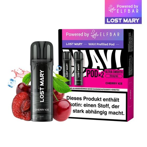 Lost Mary Wavi by Elfbar | Pod | Cherry Ice | ELFA-Kompatibel