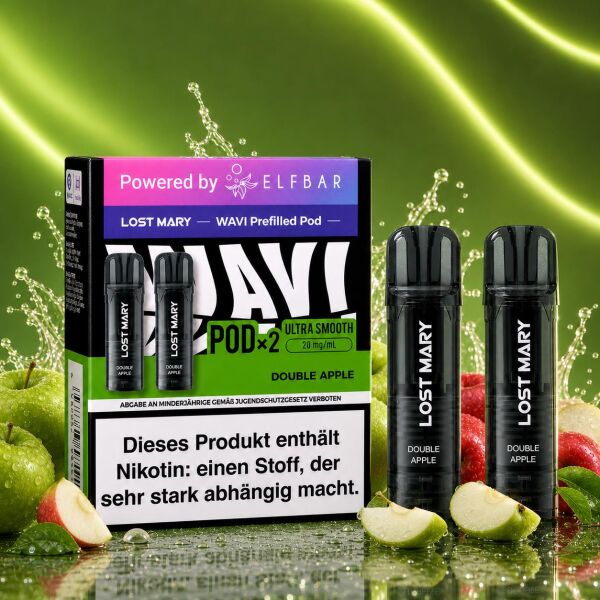 Lost Mary Wavi by Elfbar 2er-Pods – Double Apple, ELFA-kompatibel