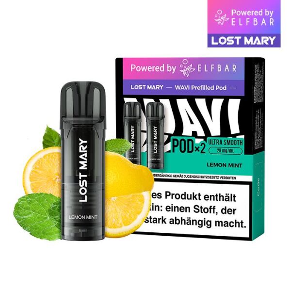 Lost Mary Wavi by Elfbar | Pod | Lemon Mint | ELFA-Kompatibel