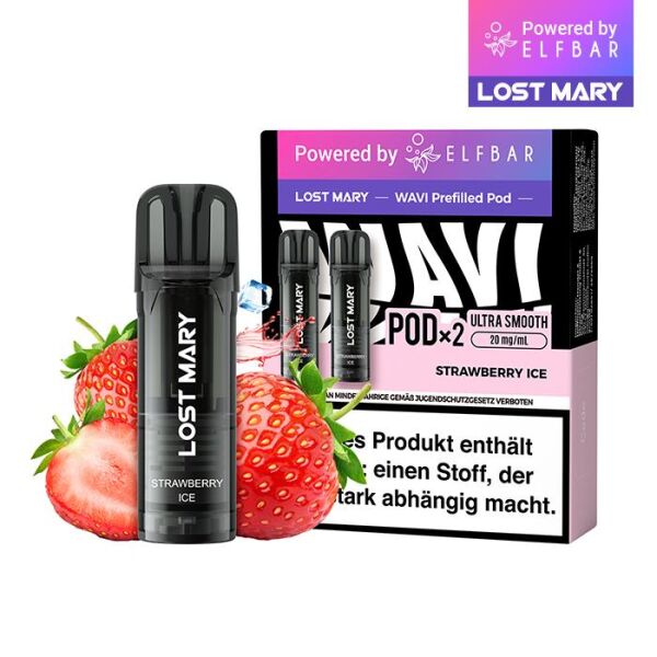 Lost Mary Wavi by Elfbar | Pod | Strawberry Ice | ELFA-Kompatibel