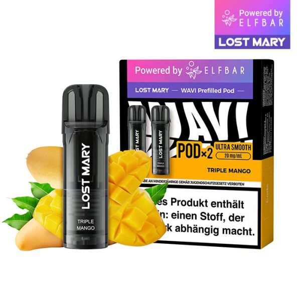 Lost Mary Wavi by Elfbar | Pod | Triple Mango | ELFA-Kompatibel