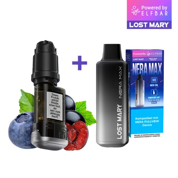 Lost Mary Nera Max 15K | Pod | Blueberry Cherry Blackberry