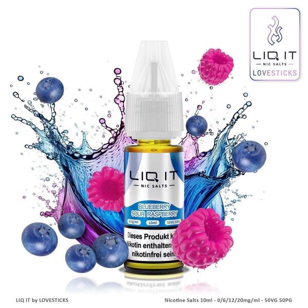 Lovesticks LIQ IT | Blueberry Sour Raspberry | 6mg/ml