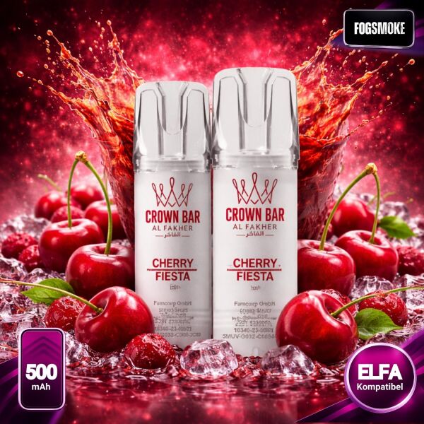 Al Fakher 600 | Pod | Cherry Fiesta | ELFA-Kompatibel