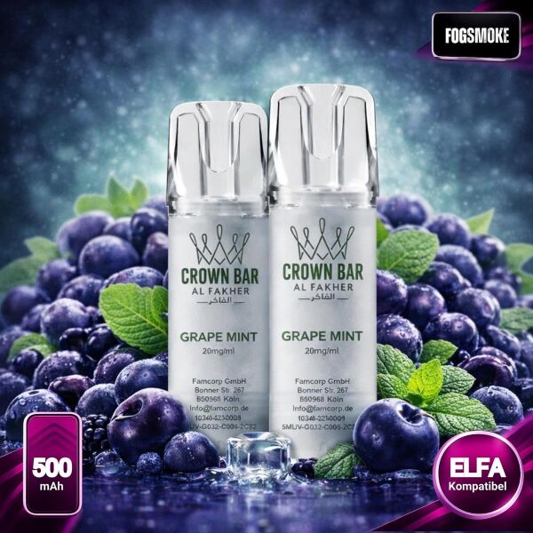 Al Fakher 600 | 2er Pod | Grape Berry | ELFA-Kompatibel