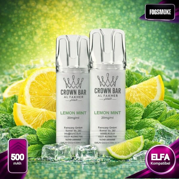 Al Fakher 600 | Pod | Lemon Mint | ELFA-Kompatibel