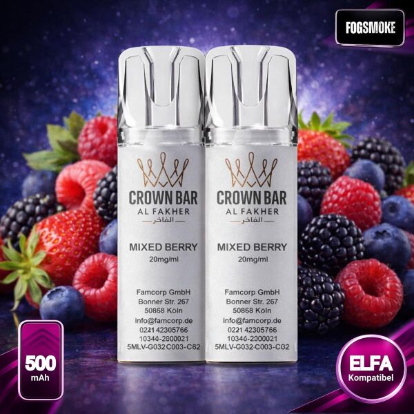 Al Fakher 600 | Pod | Mixed Berry | ELFA-Kompatibel