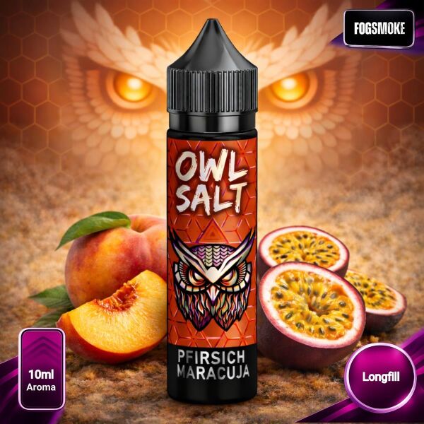 OWL Salt | 10ml Aroma | Pfirsich Maracuja