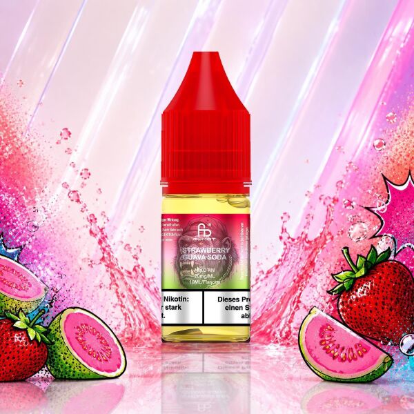 RandM Tornado Liquid by Fumot, Sorte Strawberry Guava Soda, 10-ml-Flasche