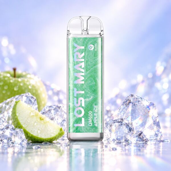 Lost Mary QM600 Apple Ice – Produktbild der Einweg E-Zigarette