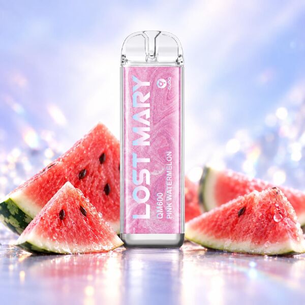Lost Mary QM600 Pink Watermelon – Produktbild der Einweg E-Zigarette