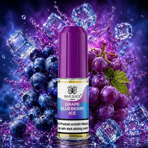 Bar Juice 5000 Nikotinsalz-Liquid – Grape Blueberry Ice