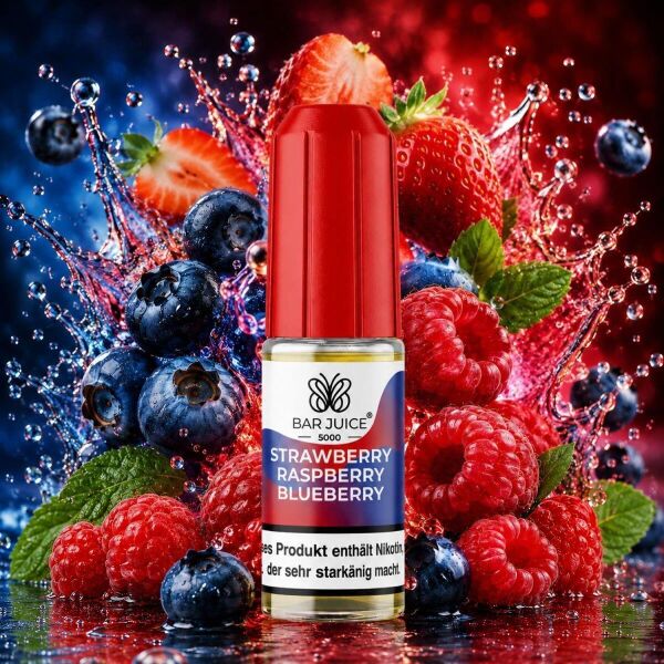 Bar Juice 5000 Nikotinsalz-Liquid – Strawberry Raspberry Blueberry