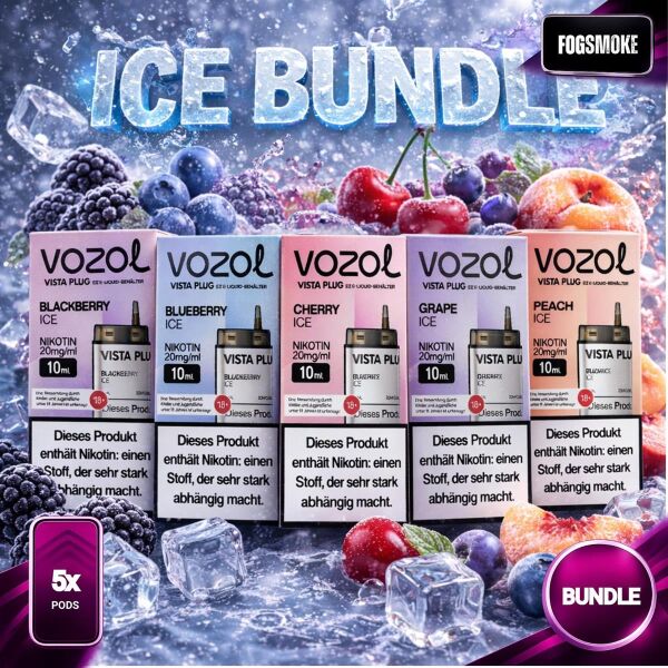 5x Vozol Vista Plug EZ Pods | ICE-Bundle