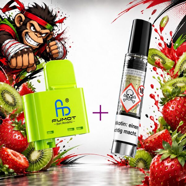 RandM Tornado Big Puff Pod – Strawberry Kiwi