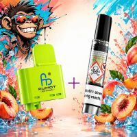 RandM Tornado Big Puff Pod – Summer Peach Ice