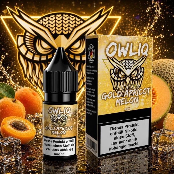 OWLIQ Nikotinsalz-Liquid – Gold Apricot Melon