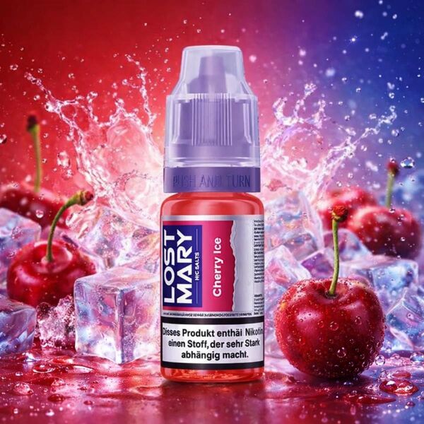 Lost Mary Nicsalt Liquid Cherry Ice, 10-ml-Flasche