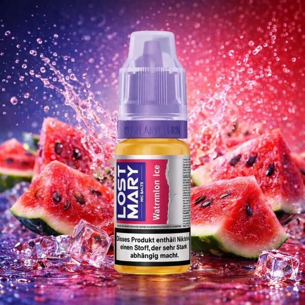 Lost Mary Nicsalt Liquid Watermelon Ice, 10-ml-Flasche
