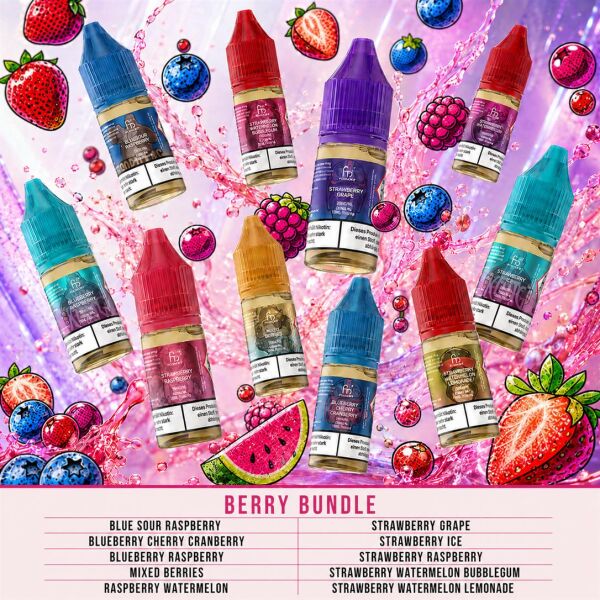 RandM 10× Nikotinsalz-Liquid – Berry-Bundle, 20 mg/ml