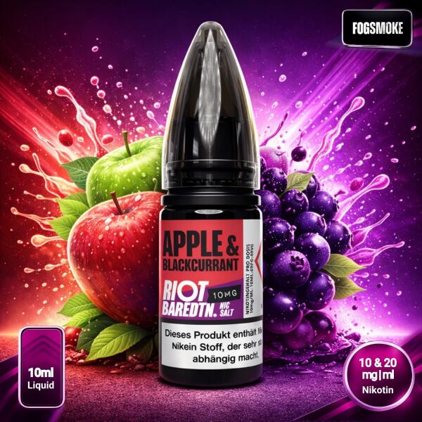 Riot BAREDTN Liquid | Apple Blackcurrant