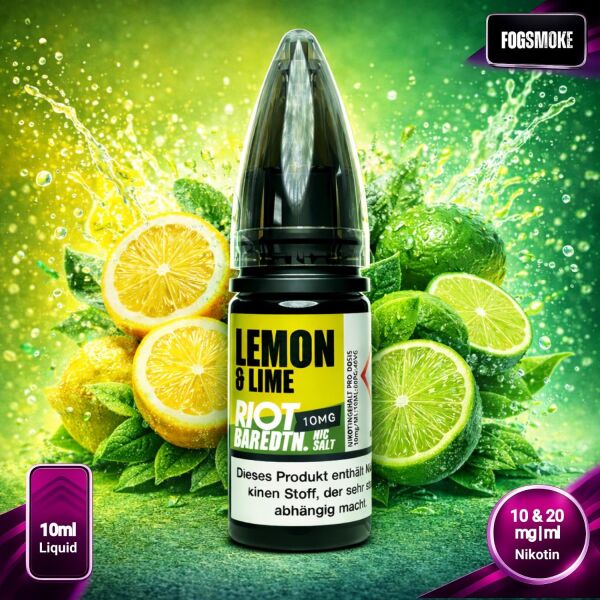 Riot BAREDTN Liquid | Lemon & Lime