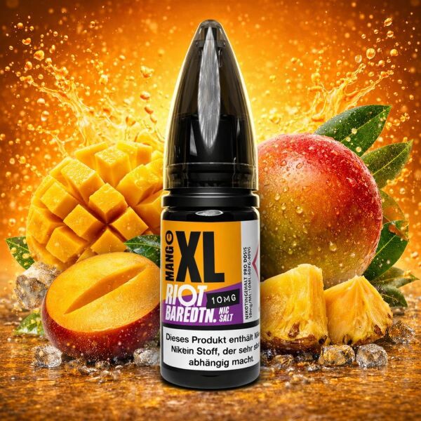 Riot BAR EDTN. Nikotinsalz-Liquid – Mango XL