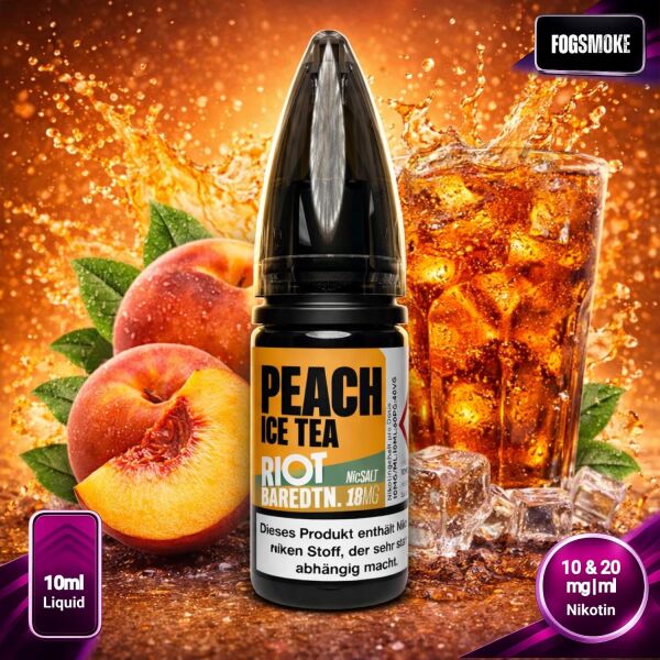 Riot BAREDTN Liquid | Peach Ice Tea