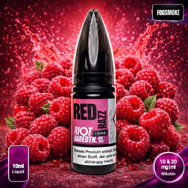 Riot BAREDTN Liquid | Red Razz