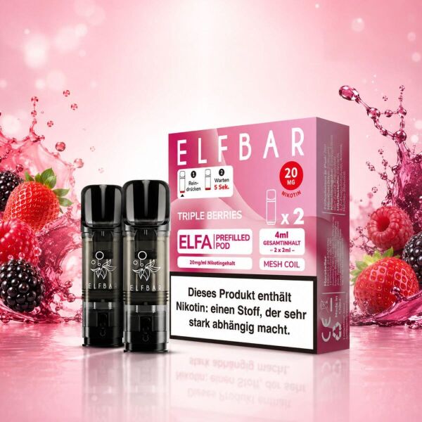 Elfbar ELFA 2er-Pods – Triple Berries