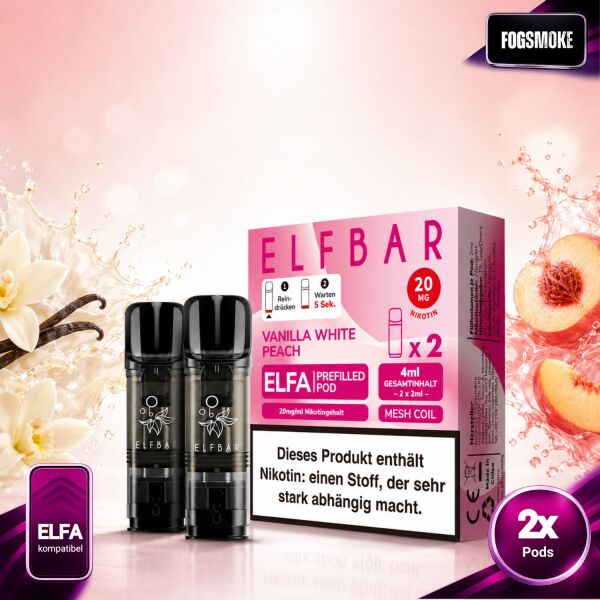 Elfbar ELFA | Pod | Vanilla White Peach *NEU*