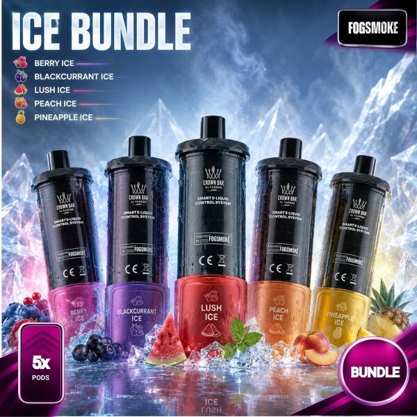 5x Al Fakher 50K Hypermax Prime | 2er Pod | ICE-Bundle