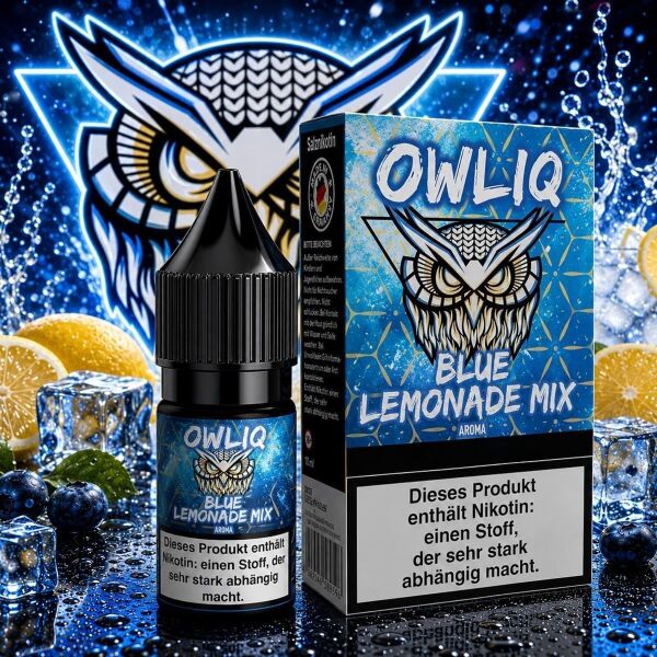 OWLIQ Nikotinsalz-Liquid – Blue Lemonade, 20 mg/ml