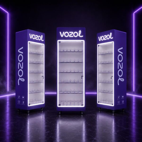 VOZOL | Point of Sale | Verkaufsvitrine mit LED und Schubsystemen