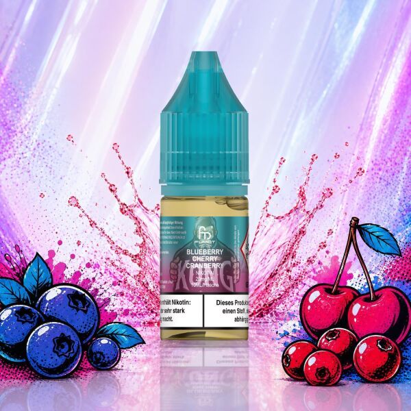 RandM Tornado Liquid by Fumot, Sorte Blueberry Cherry Cranberry, 10-ml-Flasche mit 10mg/ml