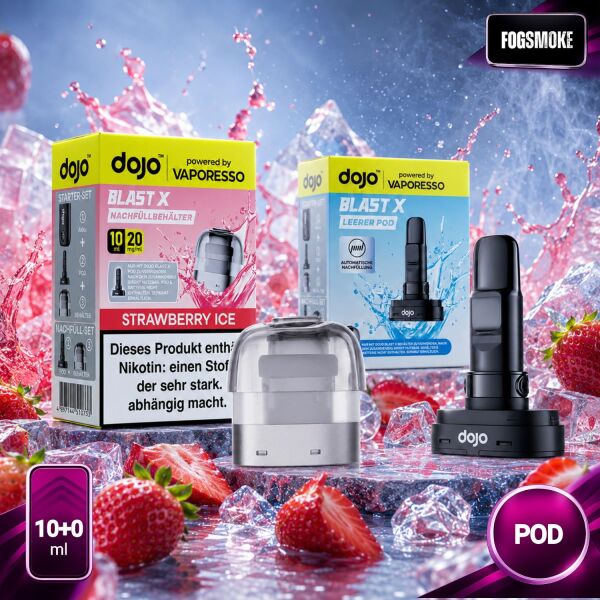 Dojo Blast X by Vaporesso | Pod | Strawberry Ice